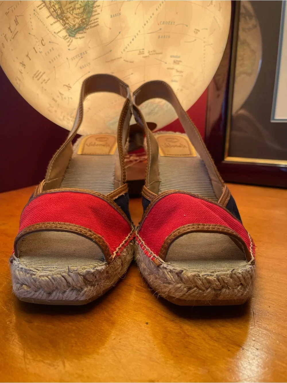 Vidorreta Women’s Espadrille Wedge Slingback Sandals - Made In Spain - USA 8.5